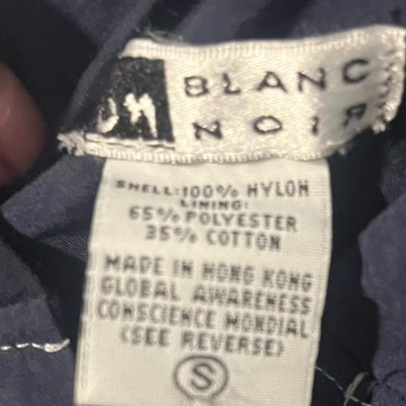 Luxury Blanc noir navy pullover hoodie jacket sleek chic y2k coastal core - Picture 4 of 4